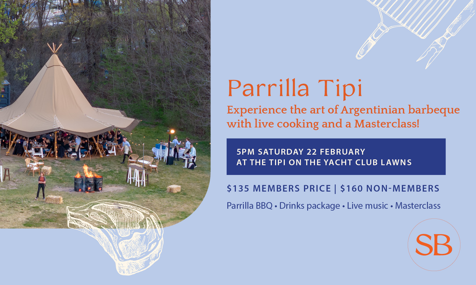 Parrilla Tipi on Yacht Club Lawns image